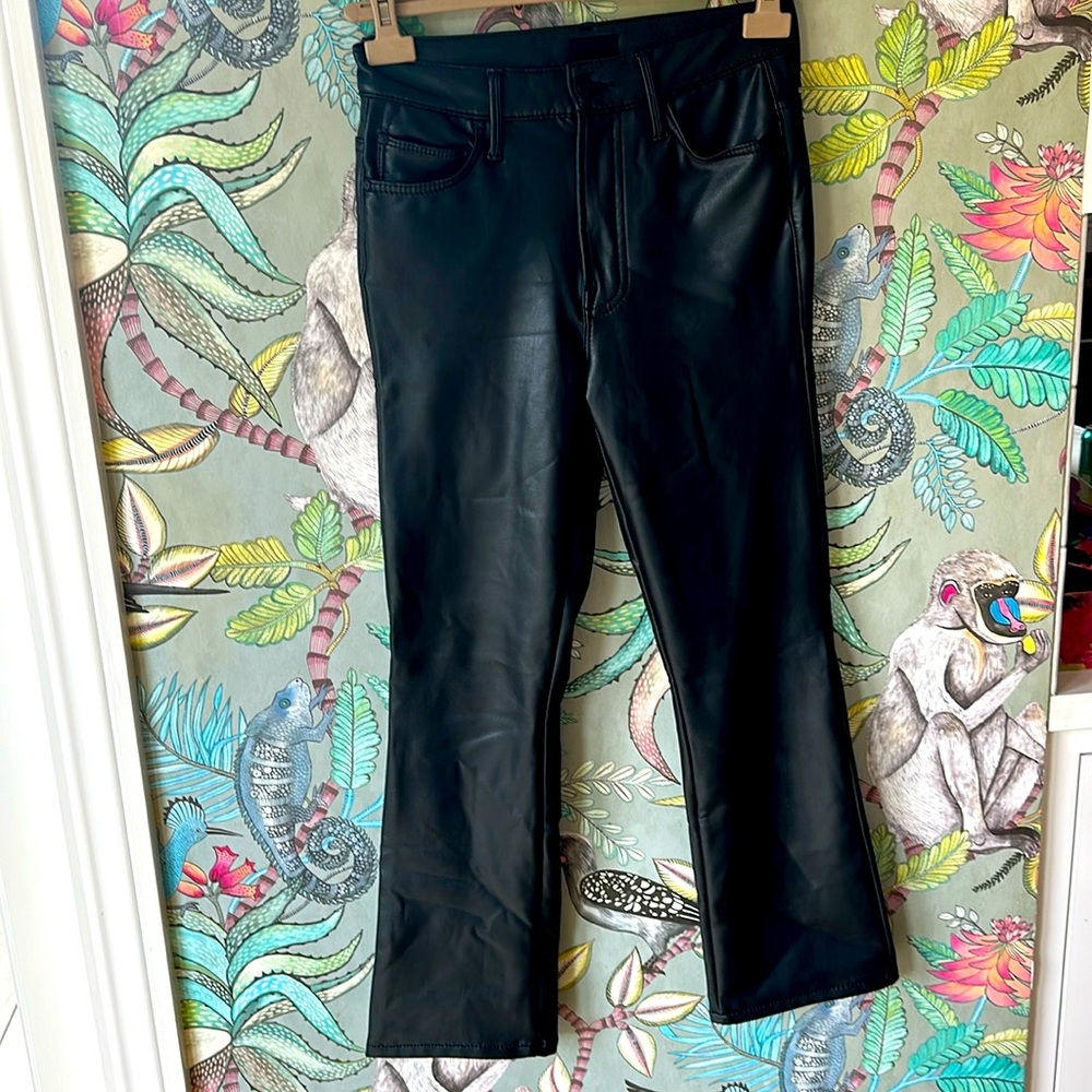 Faux leather pants